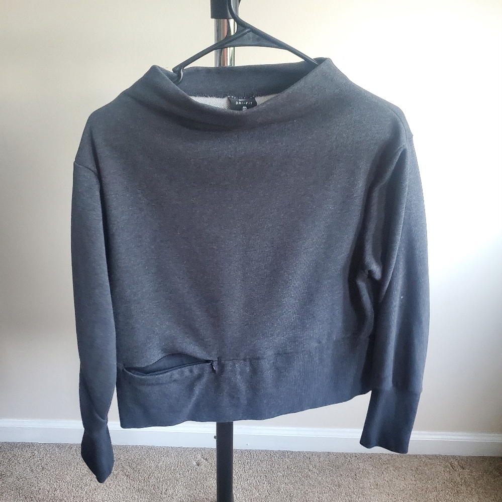 Nike Dark Gray Women's Crop Sweater